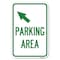 Signmission Parking Area with Upper Left Arrow Heavy-Gauge Aluminum Sign, 12" x 18", A-1218-23464 A-1218-23464 - alternate 1